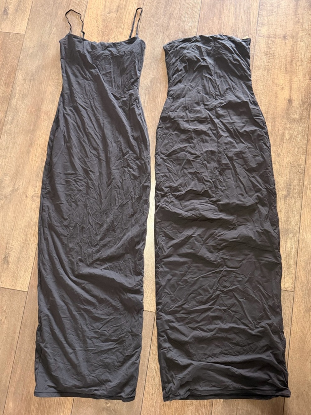 SKIMS fits everybody tube dress and long slip dress lot of 2 small NwT